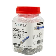 Lanview RJ45 STP plug Cat6 for